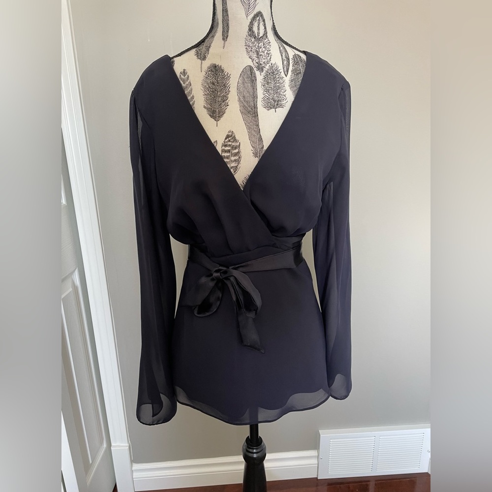Dark Navy Matching Blouse/Pants Set